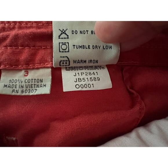 90's Y2K Union Bay size 3 Cargo Capris - Picture 7 of 7